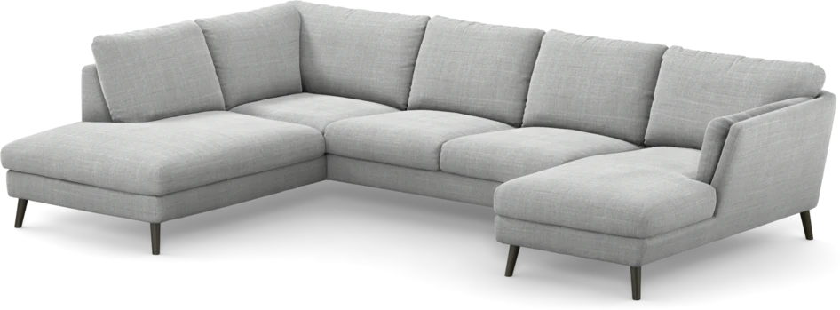 Madison - 2-sits soffa med divan vänster och schäslong höger - Grå