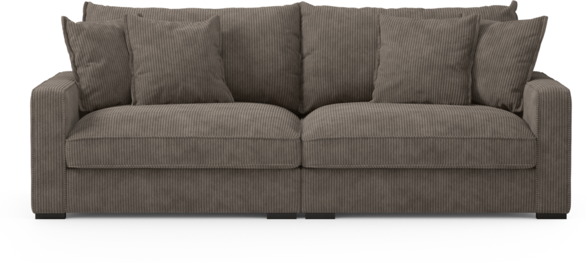 Rossi - 3-sits soffa - Brun