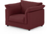 Cherrie - Fåtölj med kappa - Röd