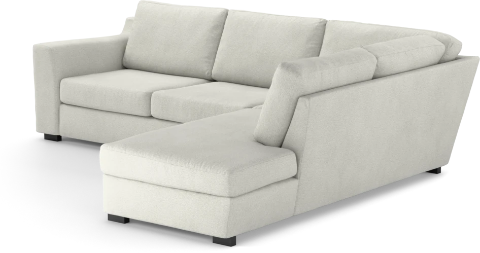 Friday - 2,5-sits soffa med divan höger - Vit