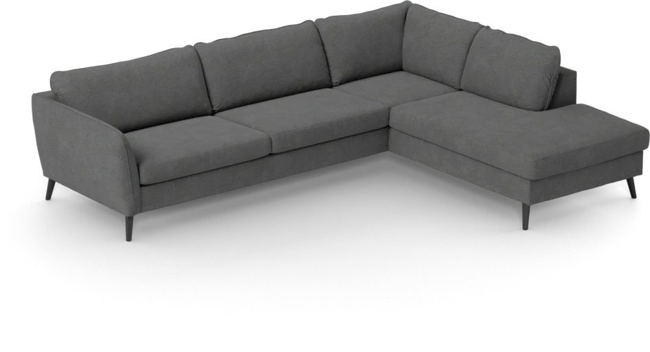 County - 2,5-sits soffa med divan höger - Grå