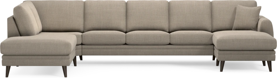 Eden - 3-sits soffa med divan vänster och schäslong höger - Beige