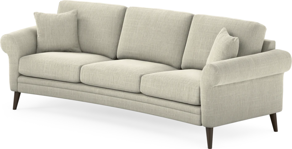 Eden - 3-sits soffa svängd - Beige