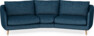 Madison - 3-sits soffa svängd, 90 cm - Blå