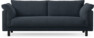 Cherrie - 3-sits soffa, hel dyna, fast klädsel - Blå