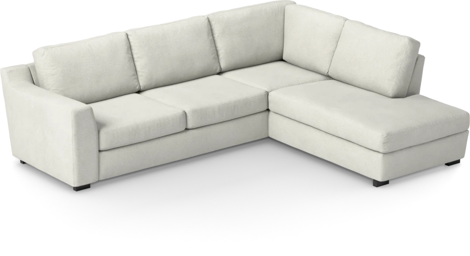 Friday - 2,5-sits soffa med divan höger - Vit