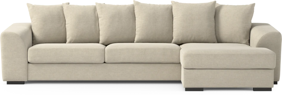 Town - 3-sits soffa med schäslong höger - Beige