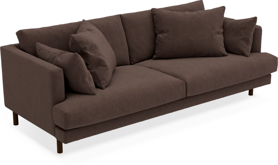 Harper - 3-sits soffa - Brun