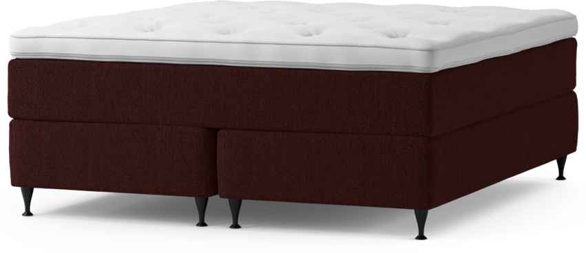 Delux Exclusive - Kontinentalsäng, dubbelsäng med bäddmadrass och sängben