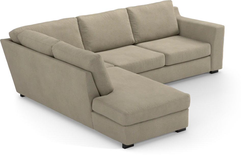 Friday - 2,5-sits soffa med divan vänster - Beige