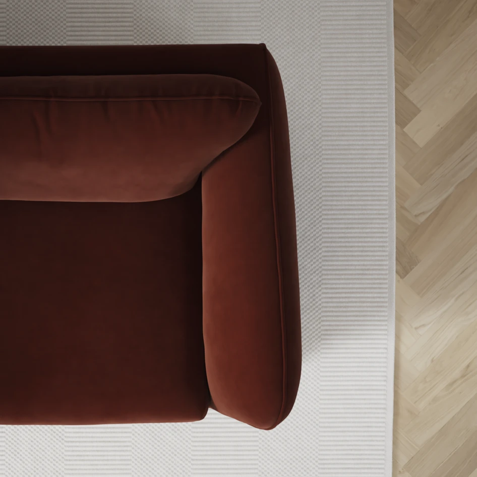 Madison Lux - Hörnsoffa 2+3-sits, hörn 2 - Orange
