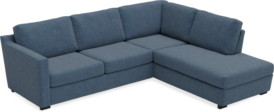 Friday - 2,5-sits soffa med divan höger - Blå