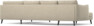 Madison Lux - 2-sits soffa med schäslong vänster och divan höger - Beige