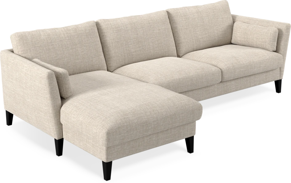 Winston - 3-sits soffa med schäslong, vändbar - Beige