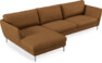Madison Lux - 3-sits soffa med schäslong vänster - Brun