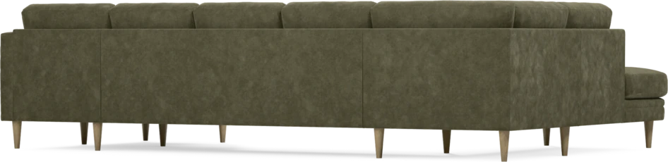 Eden - 3-sits soffa med divan vänster och schäslong höger - Grön
