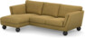 Madison Lux - 2-sits soffa med schäslong vänster - Gul