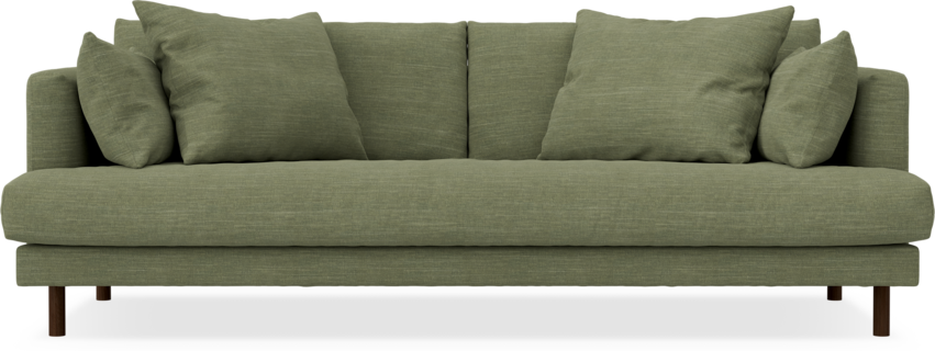 Harper - 3-sits soffa, hel dyna - Grön