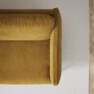 Madison Lux - 3-sits soffa med divan höger - Gul