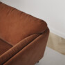 Madison - 2-sits soffa med schäslong höger - Orange