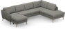 County - 3-sits soffa med schäslong vänster och divan höger - Grå