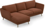 Madison Lux - 2-sits soffa med schäslong vänster - Röd