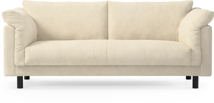 Cherrie, 2,5-sits soffa, hel dyna, fast klädsel