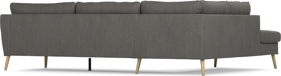 County - 2,5-sits soffa med divan vänster - Brun