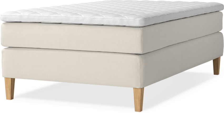 Delux Sense - Kontinentalsäng, enkelsäng 120 cm med bäddmadrass