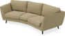 Madison - 3-sits soffa svängd, 70 cm - Gul