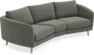 Madison - 3-sits soffa svängd, 70 cm - Grå