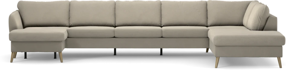County - 4-sits soffa med schäslong vänster och divan höger - Grå