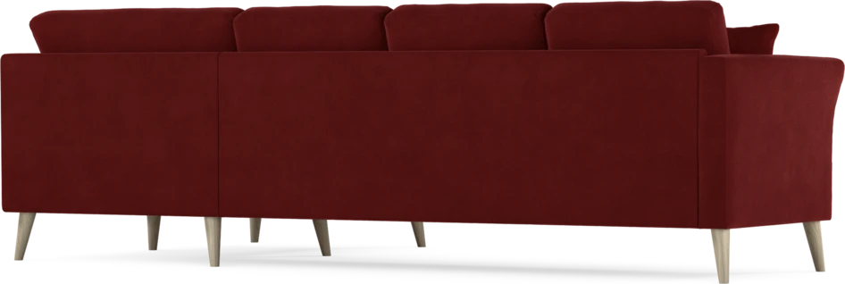 Eden - Hörnsoffa, 3+1-sits - Röd