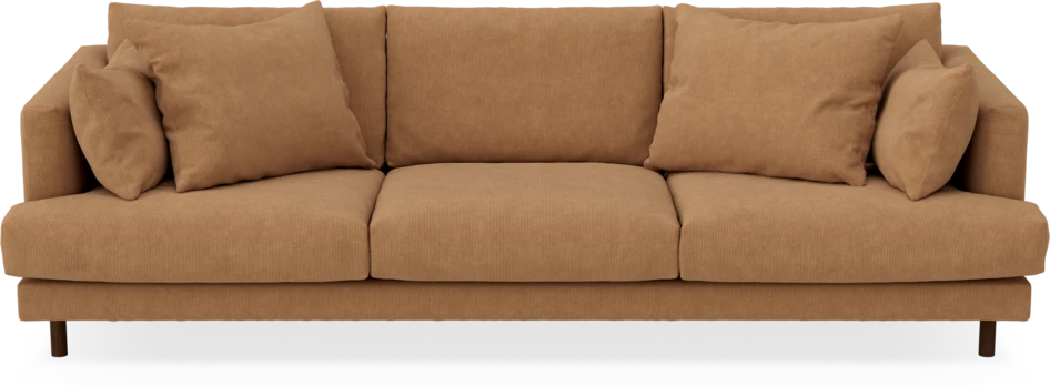 Harper - 4-sits soffa - Gul