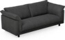 Cherrie - 2,5-sits soffa, hel dyna, fast klädsel - Svart