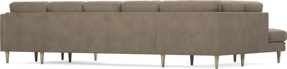 Eden - 3-sits soffa med divan vänster och schäslong höger - Brun