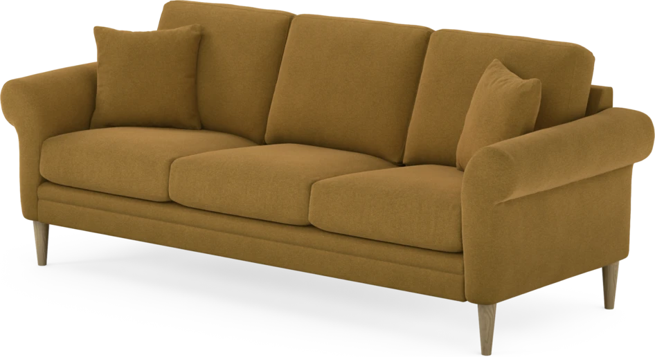 Eden - 3-sits soffa - Gul