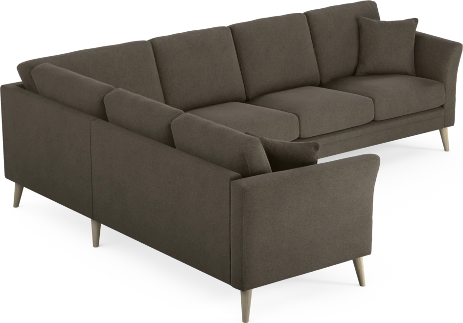 Eden - Hörnsoffa, 2+3-sits - Brun