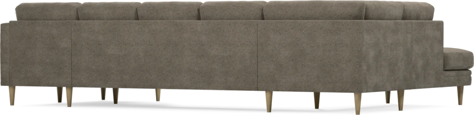 Eden - 3-sits soffa med divan vänster och schäslong höger - Brun