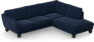 Madison Lux - 2-sits soffa med divan höger - Blå