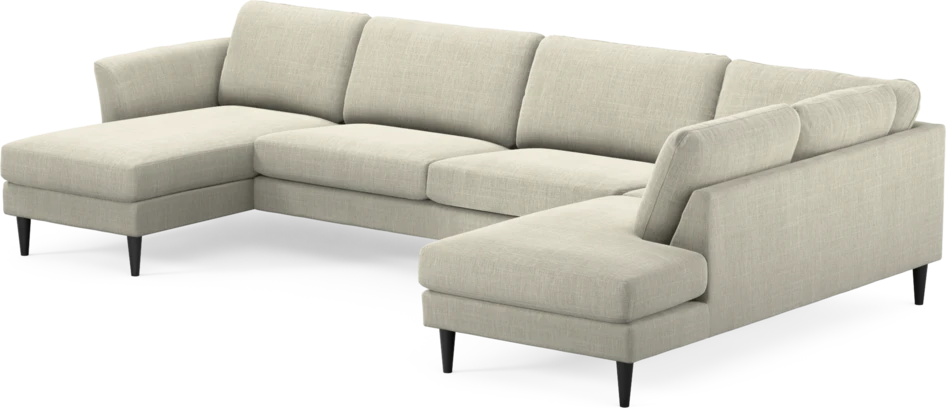 Bridge - 3-sits soffa med schäslong vänster och divan höger - Beige