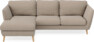 Madison Lux - 2-sits soffa med schäslong vänster - Beige