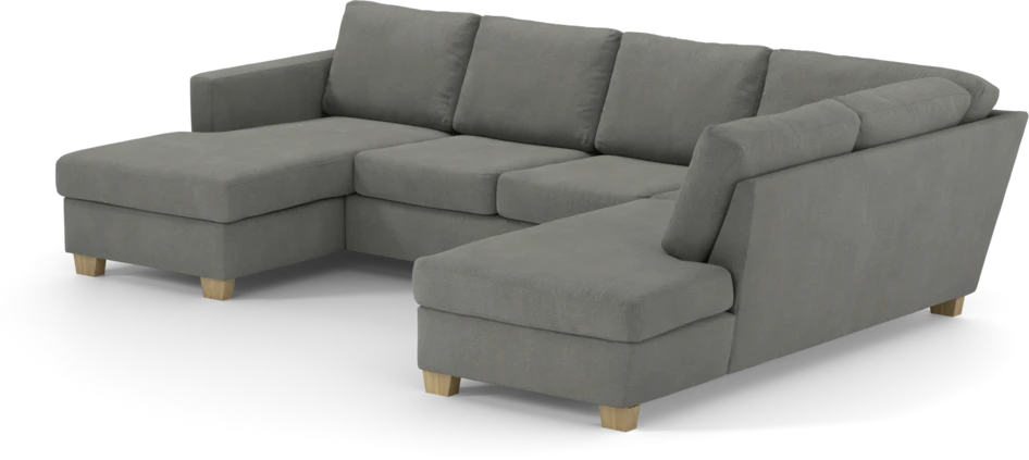 Friday - 3-sits soffa med schäslong vänster och divan höger - Grå