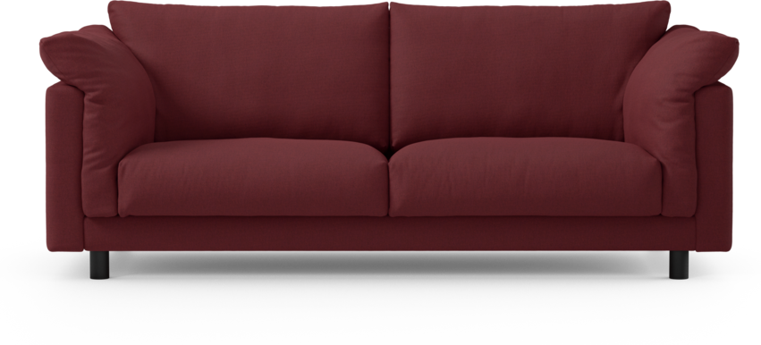 Cherrie - 2,5-sits soffa, fast klädsel - Röd