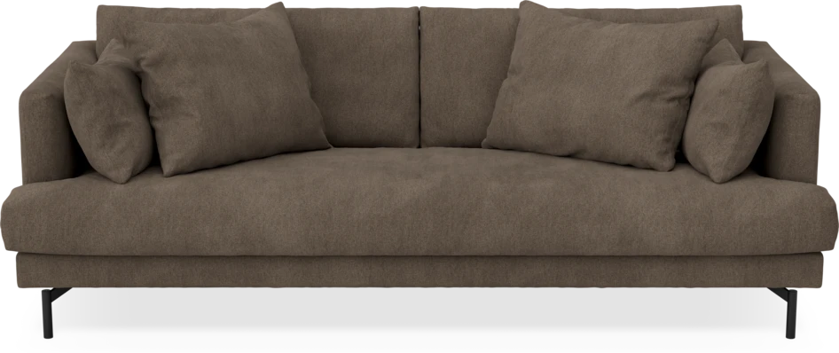 Harper - 3-sits soffa, hel dyna - Brun