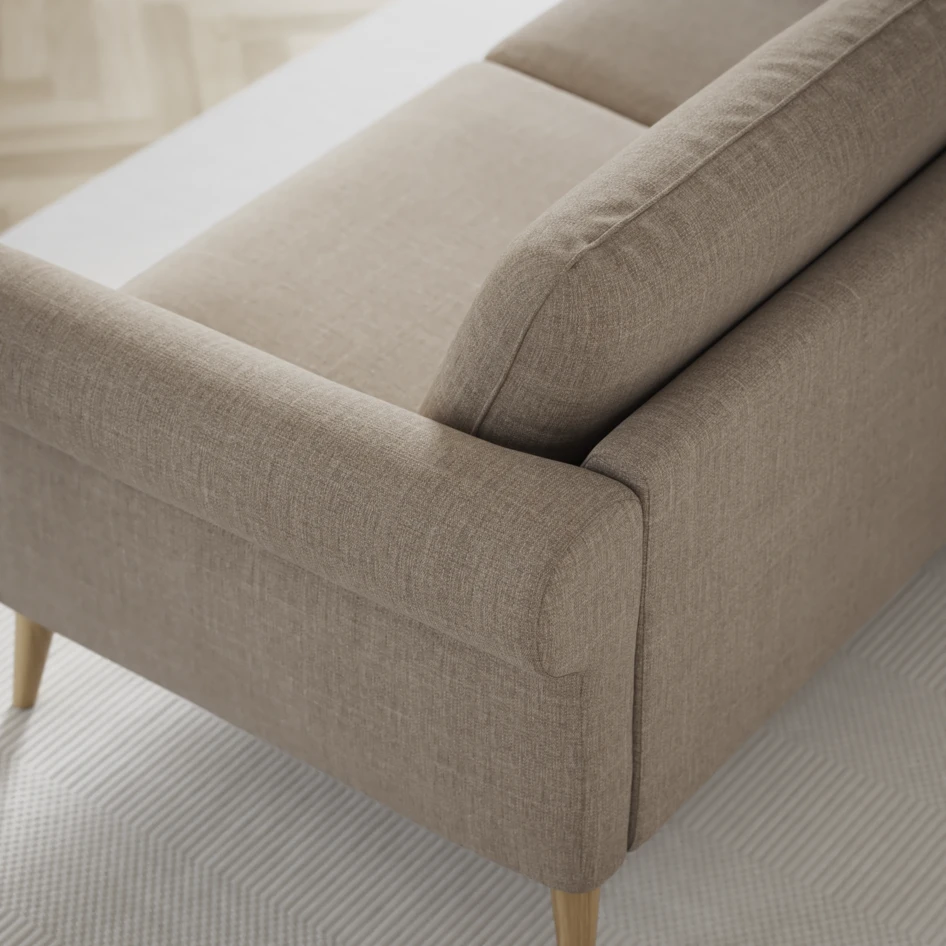 Bridge - Hörnsoffa, 3+3-sits - Beige