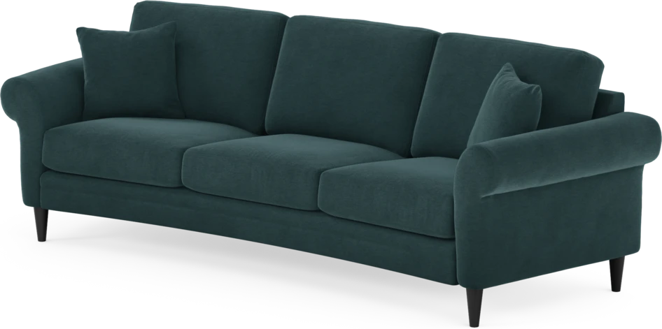 Eden - 3-sits soffa svängd - Blå