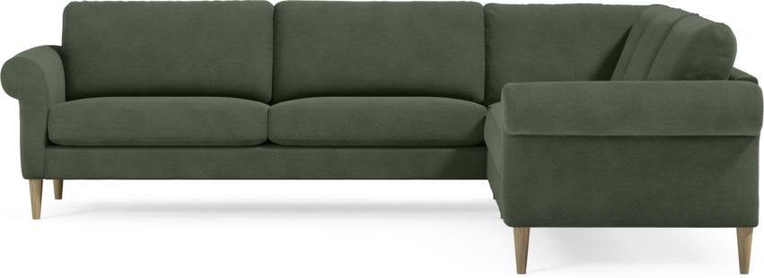 Bridge - Hörnsoffa, 3+2-sits - Grön