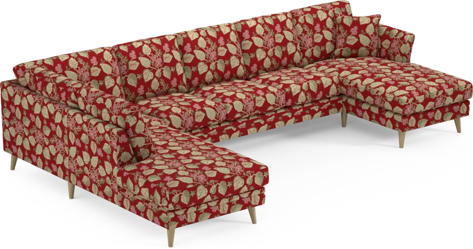 Eden - 3-sits soffa med divan vänster och schäslong höger - Flerfärgad