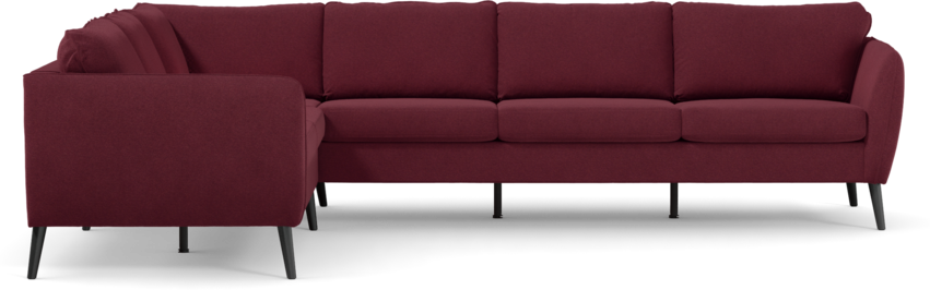 County - Hörnsoffa, 2+3-sits - Röd